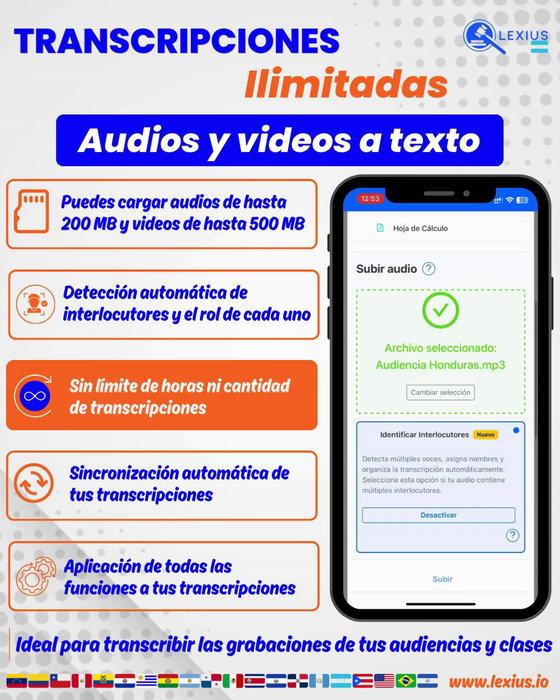 Transcripción de audio o video