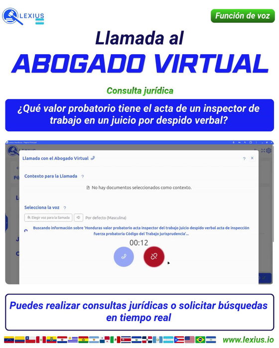 Llamadas de voz con el Abogado Virtual