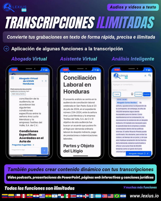 Transcribir audio o video
