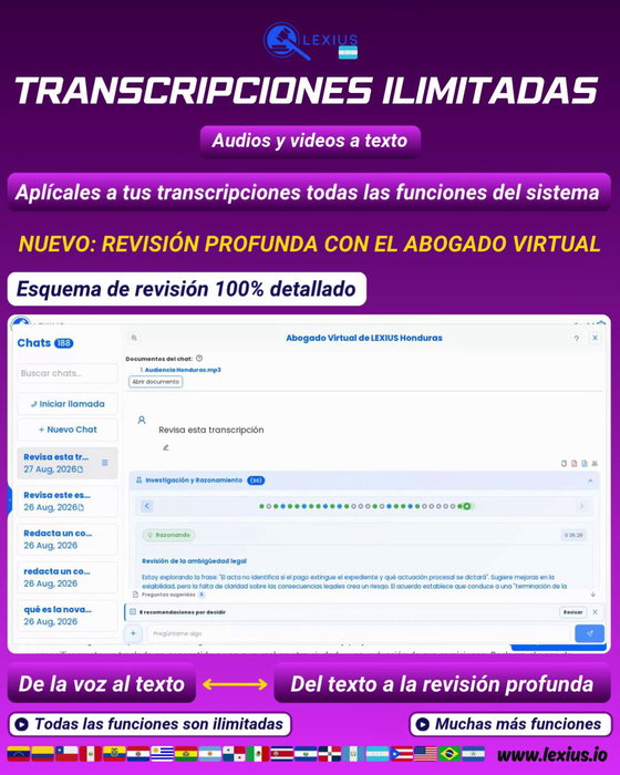 Transcripción de audio o video