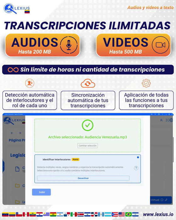 Transcribir audio o video