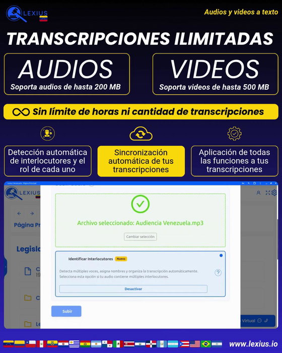 Transcripción de audio o video