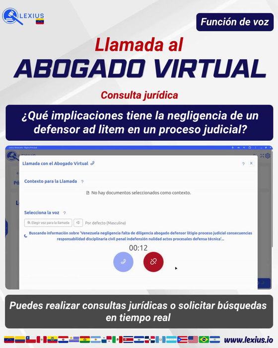Llamadas de voz con el Abogado Virtual
