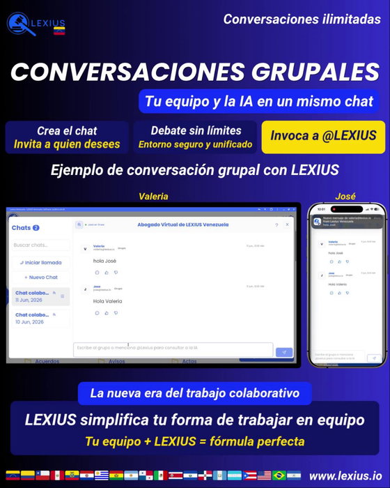 Conversaciones Grupales en LEXIUS