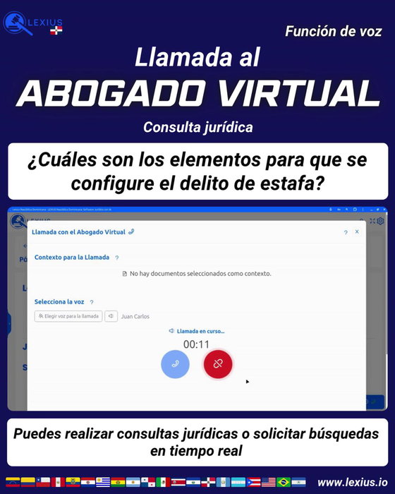 Llamadas de voz con el Abogado Virtual