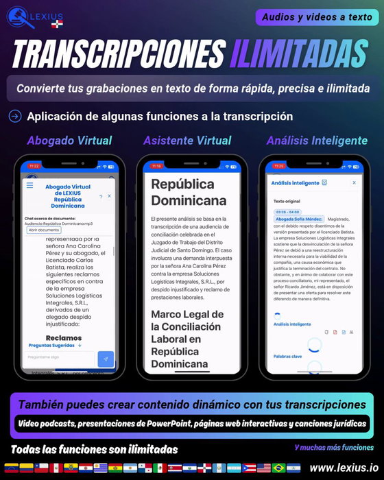 Transcribir audio o video