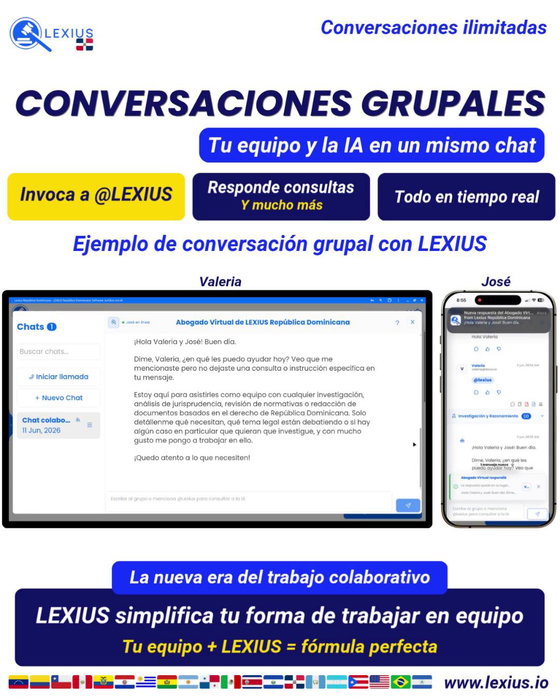 Conversaciones Grupales en LEXIUS