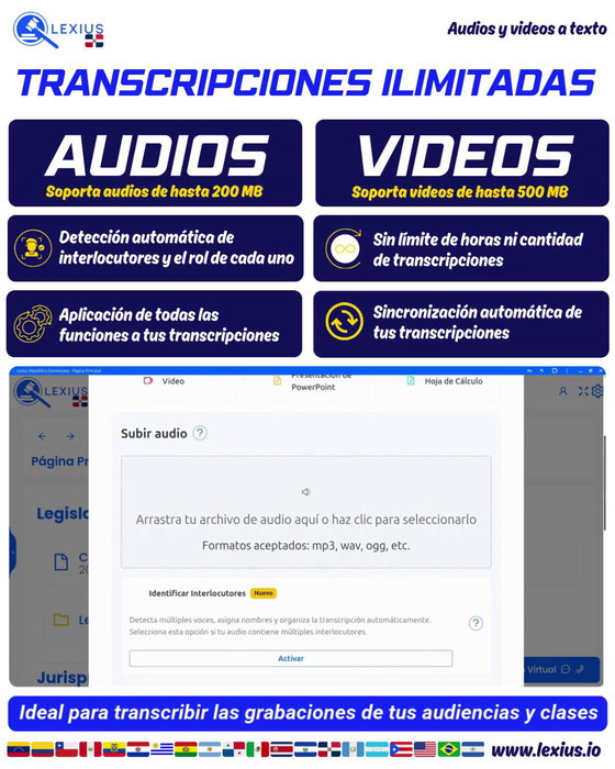 Transcripción de audio o video