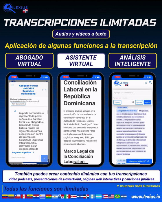 Transcripción de audio o video