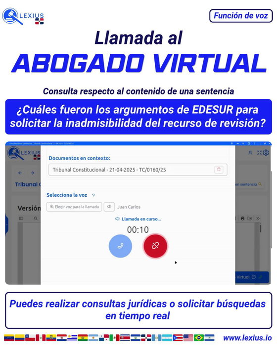 Llamadas de voz con el Abogado Virtual