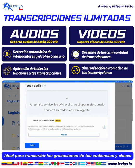 Transcripción de audio o video