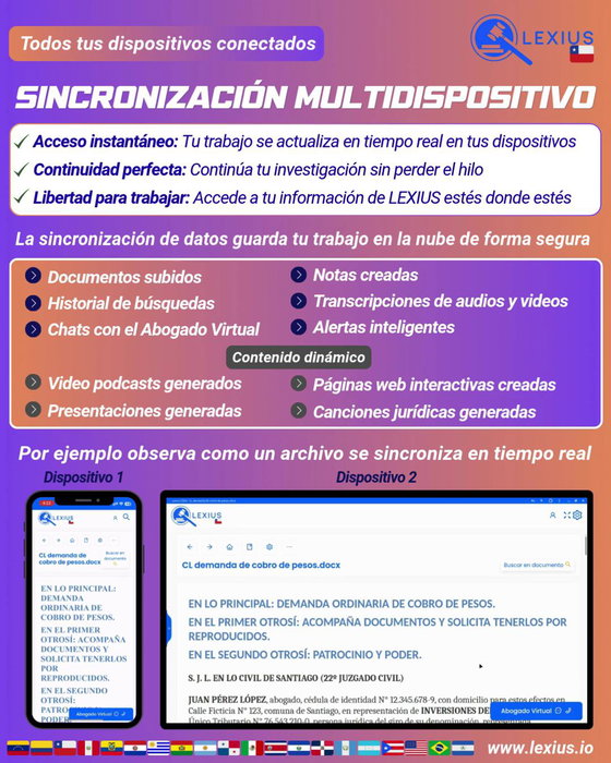 Sincronización de datos