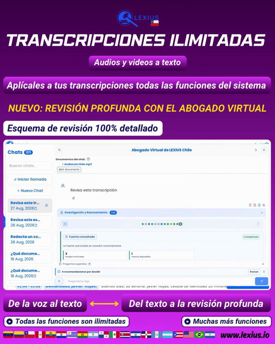 Transcripción de audio o video