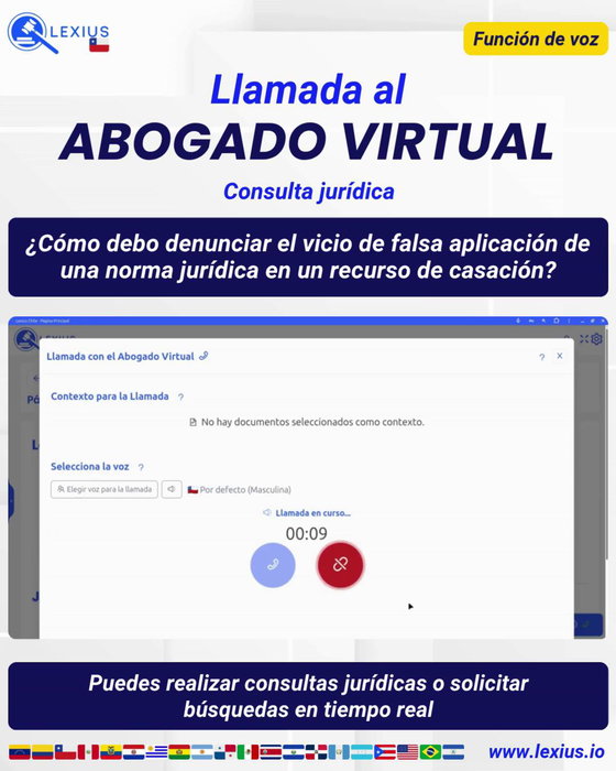 Llamadas de voz con el Abogado Virtual