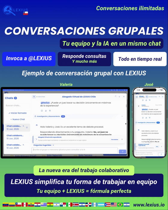 Conversaciones Grupales en LEXIUS