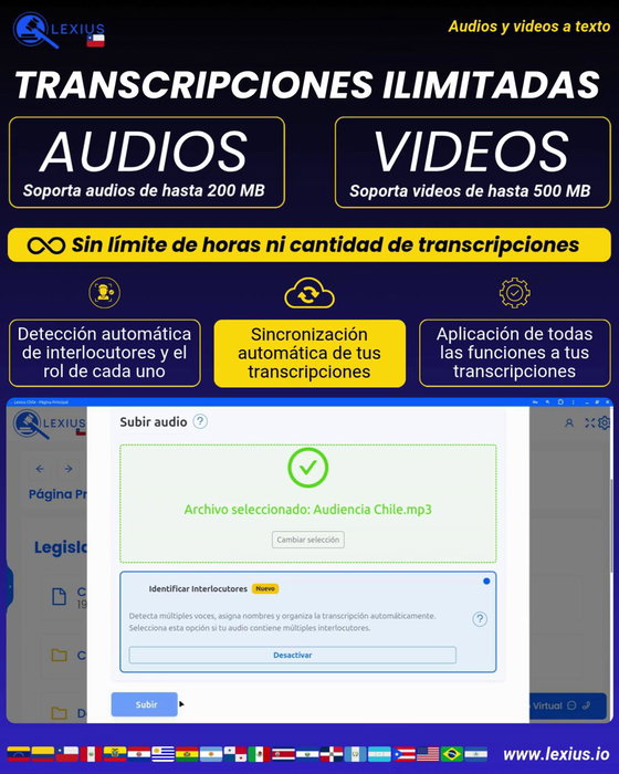 Transcripción de audio o video