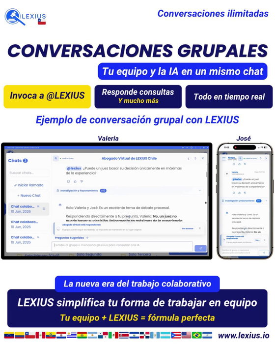 Conversaciones Grupales en LEXIUS