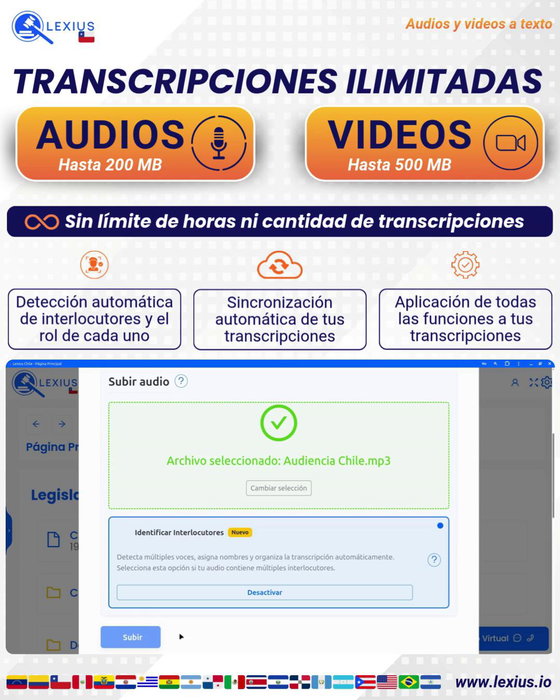 Transcribir audio o video