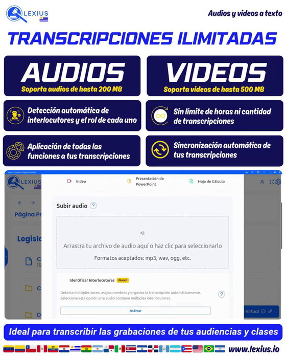 Transcripción de audio o video