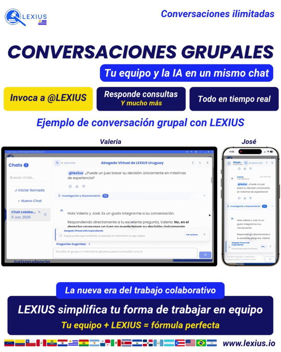 Conversaciones Grupales en LEXIUS