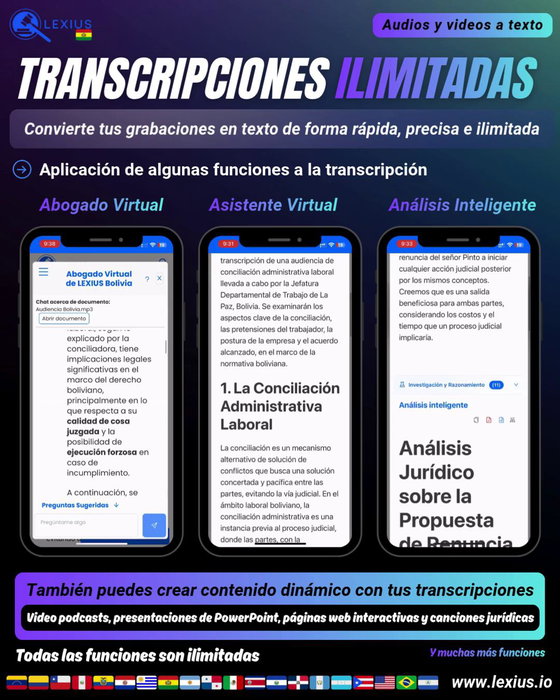 Transcripción de audio o video
