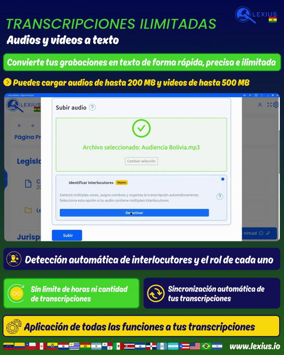 Transcripción de audio o video
