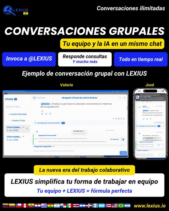 Conversaciones Grupales en LEXIUS
