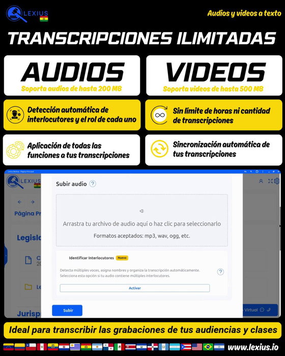 Transcribir audio o video