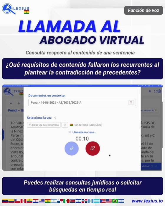 Llamadas de voz con el Abogado Virtual