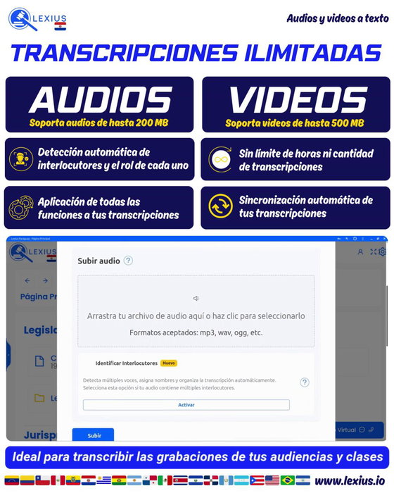Transcripción de audio o video
