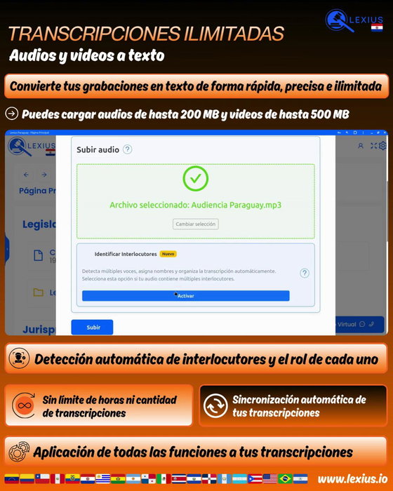 Transcripción de audio o video