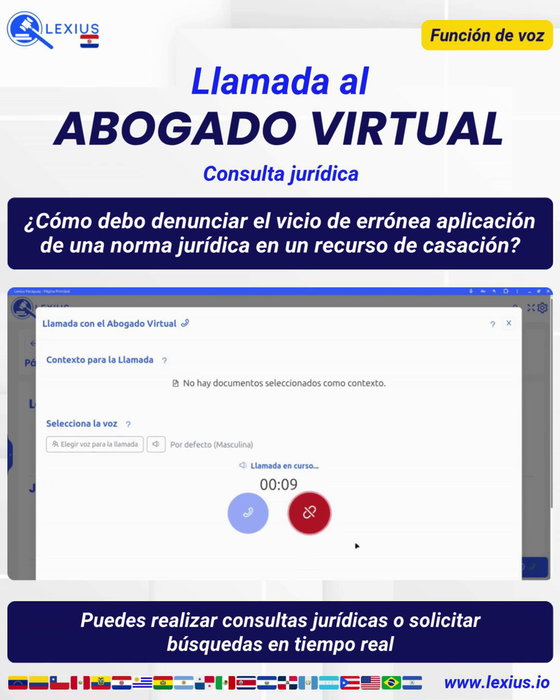 Llamadas de voz con el Abogado Virtual