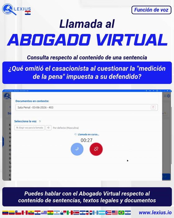 Llamadas de voz con el Abogado Virtual