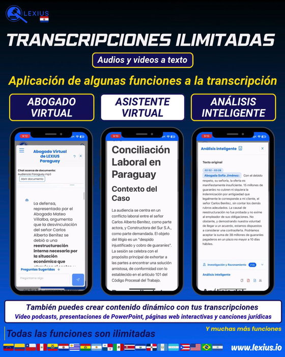 Transcripción de audio o video