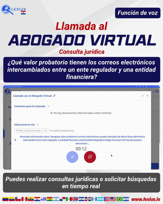 Llamadas de voz con el Abogado Virtual
