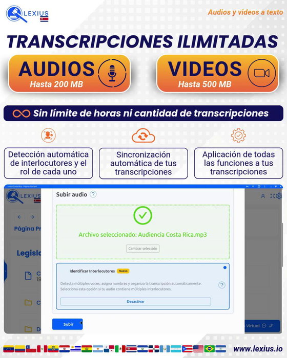 Transcribir audio o video