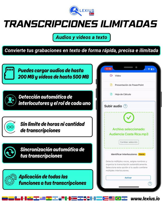Transcripción de audio o video