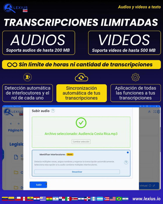 Transcribir audio o video