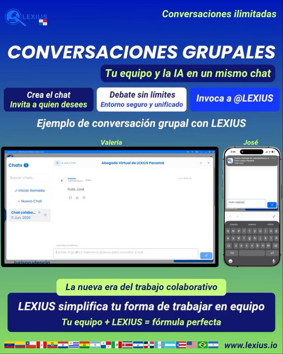 Conversaciones Grupales en LEXIUS