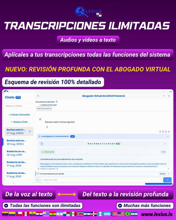 Transcripción de audio o video