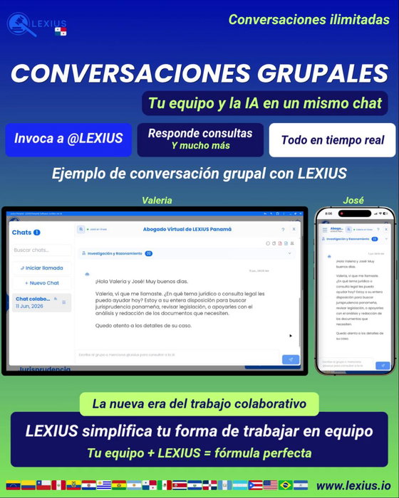 Conversaciones Grupales en LEXIUS