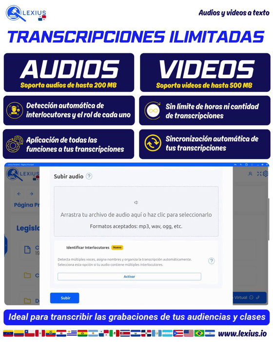Transcripción de audio o video