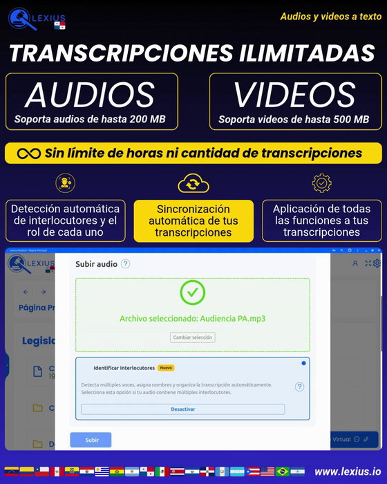 Transcripción de audio o video