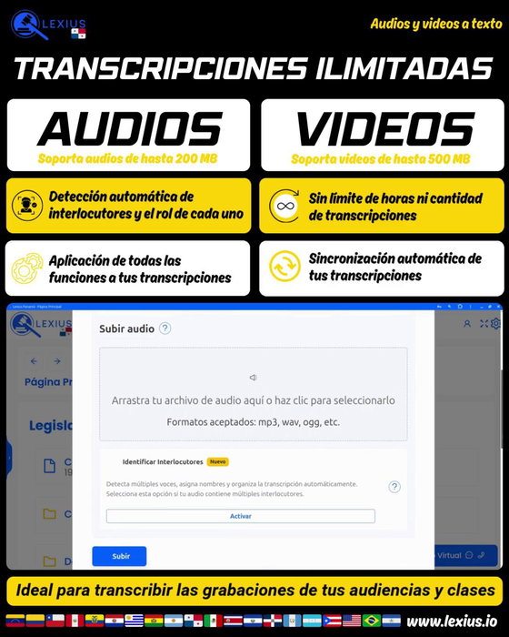 Transcribir audio o video