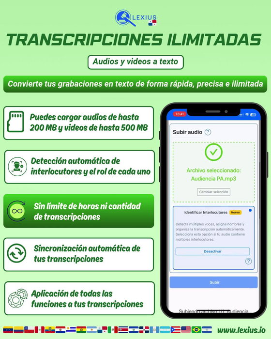 Transcripción de audio o video