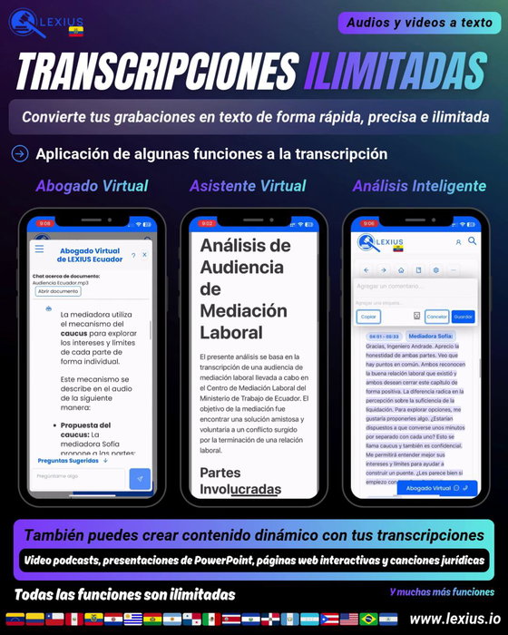 Transcripción de audio o video