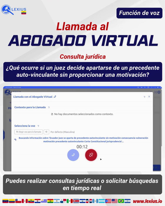 Llamadas de voz con el Abogado Virtual
