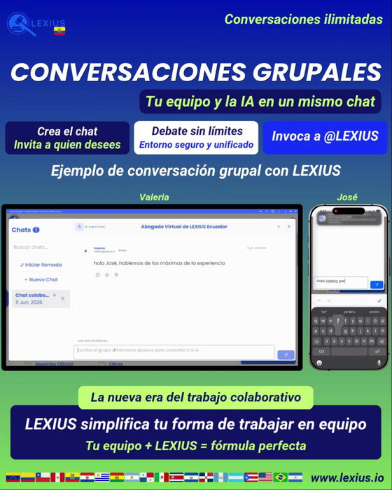 Conversaciones Grupales en LEXIUS