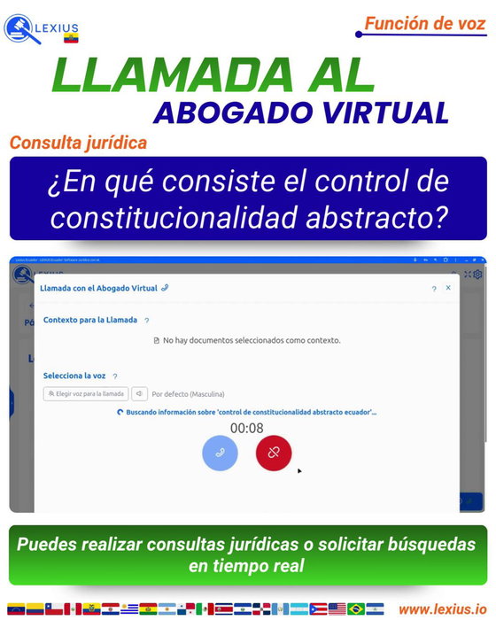 Llamadas de voz con el Abogado Virtual