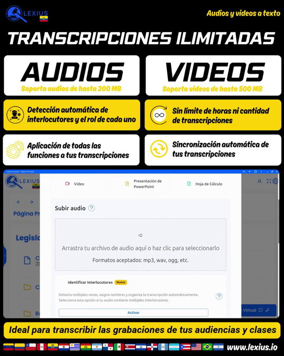 Transcribir audio o video